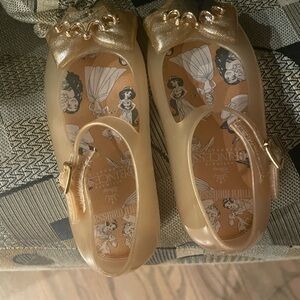 Mini Melissa Gold Kids Shoes